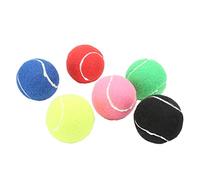 Horett 6 Pièces Balles D'entraînement de Tennis Souples Multicolores pour Les Clubs de Compétition Jeunes, Ensemble Balles D'entraînement Tennis en Cachemire et en Caoutchouc pour Divers Lieux