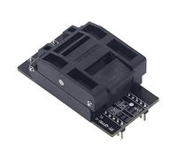 Horett Adaptateur de Prise de Programmeur Prise ICSP QFP80 Adaptateur Série ICSP Interface Haute Vitesse Parallèle Programmation Haute Tension avec Lecteur Carte USB pour QFP80