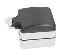 Horett Boîte de Prise Extérieure étanche, Boîtier de Commutation étanche IP66 PC, à la Pluie, à la Poussière, Panneau Approfondi Verrouillable pour 86 Prises, Balcon, Jardin,