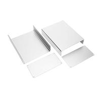 Horett Boîtier de Projet Boîtier électronique Boîte de Jonction Type divisé en Alliage D'aluminium [marque] Oxydation par Sablage étanche 80 X 160 X 200 Mm avec Rainure Intégrée (argent oxydé sablé)