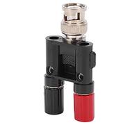 Horett Borne de Liaison BNC Mâle vers 4 Mm, 500 V, ABS, Laiton, Test U26 | Connecteur de Test électrique, Boîtier ABS, Noyau Conducteur en Laiton, Compatible avec Fiche Banane, évalué 500 V, Fil de