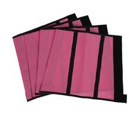 Horett Bottes Anti-Mouches pour Chevaux, 4 Pièces, Protège-Jambes Respirants en Fine pour Chevaux dans Les Pâturages, Ajustement Confortable (Rose Rouge)
