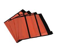 Horett Bottes Anti-Mouches pour Chevaux, 4 Pièces, Protège-Jambes Respirants en Fine pour Chevaux dans Les Pâturages, Ajustement Confortable (Orange)