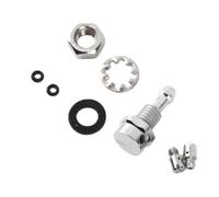 Horett Buse de Lave-glace GWW801 Double Jet en Laiton chromé | Laiton Massif, plaqué Chrome, Sorties Réglables, Trou de 8 Mm, Tubes de 4 Mm, Pièces de Voiture Classique, AC Austin Daimler