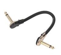 Horett Câble de Raccordement pour Guitare, Réduction du Bruit à Angle | PVC et Métal, Connexion pour Pédale D'effet, compatibilité des Instruments, Connecteur à extrémité Plate, Haute fidélité