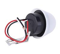 Horett Capteur Photocellule Photoswitch Interrupteur de Capteur de Lumière du Crépuscule à L'aube Interrupteur Automatique D'éclairage Public 220V 10A Fonction Retard à 3 Fils avec (220V)