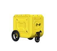 Horett Chariot de Vélo Remorque Porte-Animaux avec Roues pour Accueillir des Vélos Pliants pour Enfants, Grands Chiens pour Le Camping et Le Vélo (Uniquement boîte de Rangement)