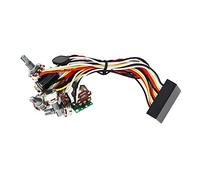 Horett Circuit de Préampli Basse électrique, égaliseur 3 Bandes, Métal | Luthier DIY Câblage, Coque Métallique en Plastique, Compatible avec Micro Pont de Manche, 80 Hz Faible, 900 Hz Médium, 3-7