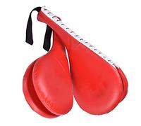 Horett Coussinets de Cible à Double Coup de Pied avec Dragonnes pour Améliorer la Précision la Vitesse et Force, Entraînement Boxe, karaté, Taekwondo