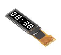 Horett Écran D'affichage de 0,91 Pouces Module D'affichage OLED de 0,91 Pouces Module D'écran OLED, 128x32 Interface SPI 15PIN 4 Pièces avec Auto-éclairage Faible (Blanche)