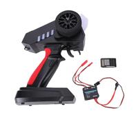 Horett Émetteur 2,4 GHz 6 Canaux avec Récepteur et ESC 50 A, Portée de Contrôle de 200 M, Feux Signalisation, Opération à Une Main, Remplacement Contrôle Groupe Lumière