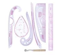 Horett Ensemble de Règles de Mesure pour Vêtements, 7 Pièces en PVC, Cm et