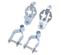 Horett Goupilles de Charnière de Porte en T, Kit Robuste 2 Paires 41MM | Fer galvanisé, Cintre de Clôture à Maillons de Chaîne, Utilisation dans le Jardin de Ferme, Yeux de 5/8 et 3/4 Pouces,