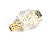 Horett Graisseur Pneumatique pour Outils à Air, Filetage 1/4 Pouce, Corps | Alliage de Zinc, Regard de Niveau Transparent, Lubrificateur de Compresseur, Raccord de Tuyau, Filetages Mâle et Femelle