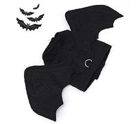 Horett Harnais de Costume de Chauve-souris pour Animaux Compagnie, Ailes | Sangles à Crochets et Boucles, Vêtements D'Halloween, Tissu Respirant, Chats et Chiens, Anniversaires de Noël, Option Cloche