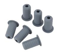 Horett Jeu D'œillets de Câble Satellite en Caoutchouc, Diamètre de Trou 7mm, Diamètre Extérieur 3/4 Pouces, œillet Mural pour Projets ou Réparations, 6 Pièces (Grise)