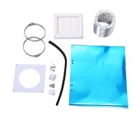 Horett Kit D'aération de Sécheuse Connecteur de Tuyau D'aération Sécheuse Kit Conduits Tuyau Flexible 4 Pouces 8 Pieds Couvercle Persienne 6 X 6