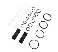 Horett Kit de Joint de Bloc Soupape ABC PTFE 32 Pièces pour 2000-2006 | PTFE, 14 Joints Toriques, 14 Anneaux de Secours, 2 Vannes de Commande Externes, Nouveaux Clips, Suspension Hydraulique,