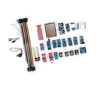 Horett Kit de Module de Capteur Kit d'apprentissage Module Composants 22 en 1 Composants Circuit Pièces Capteur Instructions étape par étape et Exemples Codes avec des