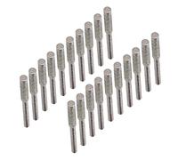 Horett Lime à Pierre pour Scie à Chaîne, Lime D'affûtage de Tronçonneuse, Fraise de Meulage, Affûteuse Tronçonneuse, Tête Meulage avec Matériau émeri pour Meuleuse électrique, (4,8 mm)
