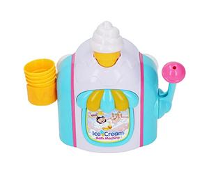 Horett Machine à Bulles pour Enfants, Jouet de Bain en Mousse en Forme de Crème Glacée pour Un Bain Apaisant, Machine à Bulles Aspiration Puissante Salle