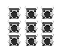 Horett Micro Tact Switch Mini Micro Tact Switch Tactile Bouton Poussoir Auto Réinitialisation 100pcs 6 X 6 X 5mm DIP avec Structure Simple DC12V 50mA pour PCB