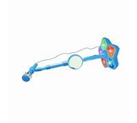 Horett Microphone pour Enfants avec Support, Lumières Intégrées, 39,4 | Corps en Plastique, événements Familiaux, Spectacles à la Maternelle, Jouet Chantant pour Enfants, Jeu D'intérieur, 3 Piles