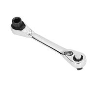 Horett Mini liquet à Douille 1/4" 72 Dents Double Tête D'entraînement liquet Embout Hexagonal, avec Douille 1/4" et Embout Hexagonal pour Petits Espaces