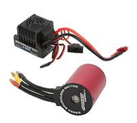 Horett Moteur sans Balais RC ESC Combo 60A 5200KV pour Voiture 1/10 | Réservoir de Refroidissement en Aluminium 6061 T6, Boîtier étanche, Support LiPo 2S à 4S, Protection Thermique, Accessoire