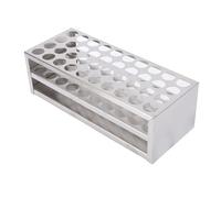 Horett Organisateur D'acier Inoxydable du Support 40 de Tubes à Essai des