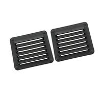 Horett Ouverture de Ventilation Rectangulaire Ouverture D'aération Rectangulaire Port de Ventilation Couvercle D'aération en Nylon avec Flux D'air Frais pour Bateau Marin (Noire)