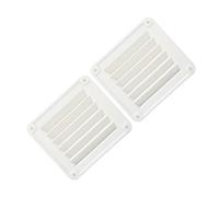 Horett Ouverture de Ventilation Rectangulaire Ouverture D'aération Rectangulaire Port de Ventilation Couvercle D'aération en Nylon avec Flux D'air Frais pour Bateau Marin (Blanche)