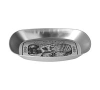 Horett Plateau à Fruits en Fer en Forme de Bateau Rétro, Grande capacité | Motif D'automne, Fer , Service de Fruits et de Bonbons, Présentoir de Table à Domicile, Assiette de Fruits Décorative