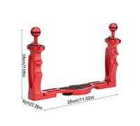 Horett Poignée de Caméra sous-Marine, Support en Alliage D'aluminium à | Support de Lampe de Poche, Déclencheur D'obturateur, Photographie de Plongée, compatibilité avec L'équipement Flash,