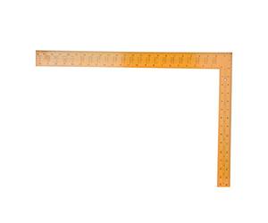 Horett Règle en Aluminium Try Square L Square Outil de Travail du Bois 400 Mm 600 Mm Outil de Mesure avec Marques des Deux Côtés pour la Coupe du Cuir et L'inspection Travail (Jaune)