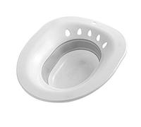 Horett Sitz Bath Siège de Toilette Pliable Sitz Pliable Squat Free Bath Réutilisable Toilette Baignoire Hanche Bassin pour Personnes Âgées Soins Post-Partum Plaies Hémorroïdes (Grise)