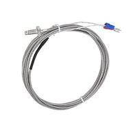 Horett Sonde à Vis pour Thermocouple de Type K, Fil 0-450C, 2000mm