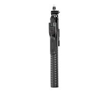 Horett Trépied Portable avec Télécommande BT, Tête Stabilisatrice Rotative à 360°, Ouverture Automatique à Une Touche, Hauteur étendue de 1,9 M pour Enregistrement Vidéo sur Smartphone (Noire)