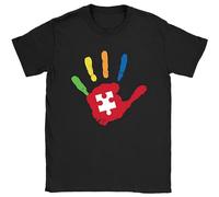 HOREUDAR Autism Hand Mens T Shirt Autistic Aspergers Awareness Gift Present Black 3XL