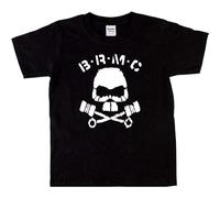 HOREUDAR B.R.M.C Men T-Shirt The Wild One Brmc Biker Cult Black 3XL