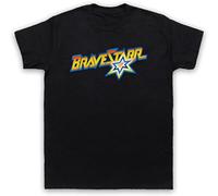 HOREUDAR Bravestarr Logo Brave Star 80'S Cartoon Animation TV Mens T-Shirt Black XL