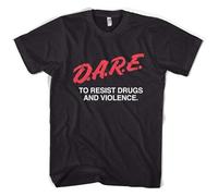 HOREUDAR D. A. Europ is Resist Anti-Drugs Mens Outdoor Graphic T-Shirt Black XXL