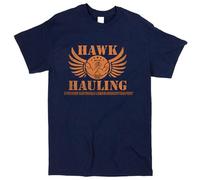 HOREUDAR Hawk Hauling Over The Top Inspired T-Shirt - Retro Cult 80S Movie Film Men's Man Navy M