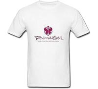HOREUDAR Ideas Men's Tomorrowland Music Festival T Shirts White XXL