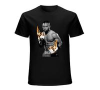HOREUDAR Men's Roy Jones Jr Vs Mayweather Fight 2020 Cotton T Shirt Black XXL