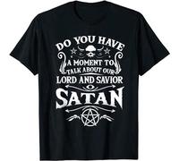 HOREUDAR Rumin Men's Occult Satanic Lucifer T-Shirt T-Shirt Black 3XL