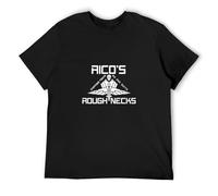 HOREUDAR Starship Troopers T Shirt Ricos Roughnecks Mobile Infantry Movie Men's Man Black L