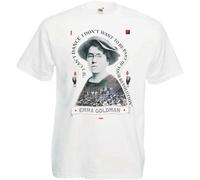 HOREUDAR Unisex Emma Goldman 'If I Can't Dance to It' Political Revolution T-Shirt Men's Man White L