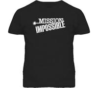 HOREUDAR Xibai Mission Impossible Retro TV Show Cool T Shirt Men's Man Black L