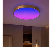 Horevo 24W LED Plafonnier Bluetooth 30CM avec Télécommande | 2800K-6500K, Lumière Dimmable et Changeante de Couleur avec Haut-Parleur Convient Pour la Chambre des Enfants